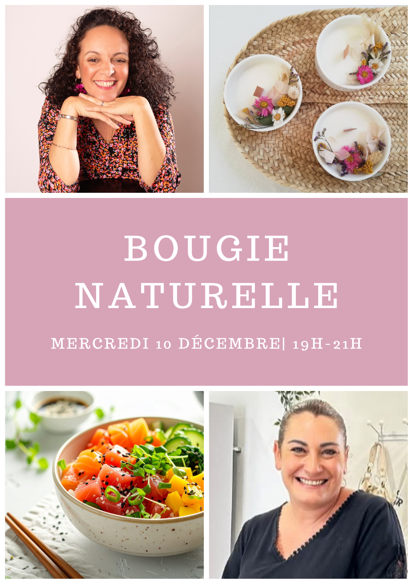 Atelier DIY Bougie aux Fleurs Séchées